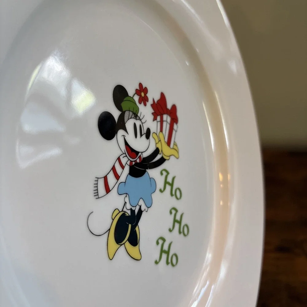 Disney's Mickey's‎ Vintage Holiday Dinner Plate Minnie Mouse Ho, Ho, Ho